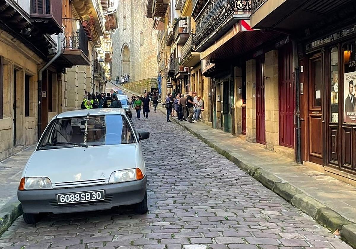 Grabación de la serie 'La frontera' en Hondarribia