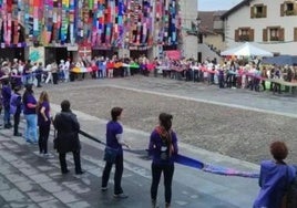 Uno de los actos desarrollados por Madejas contra la Violencia Machista en Foru Plaza en fechas pasadas.