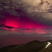 Las auroras boreales iluminan el cielo de Gipuzkoa: «Fue un evento extraordinario»