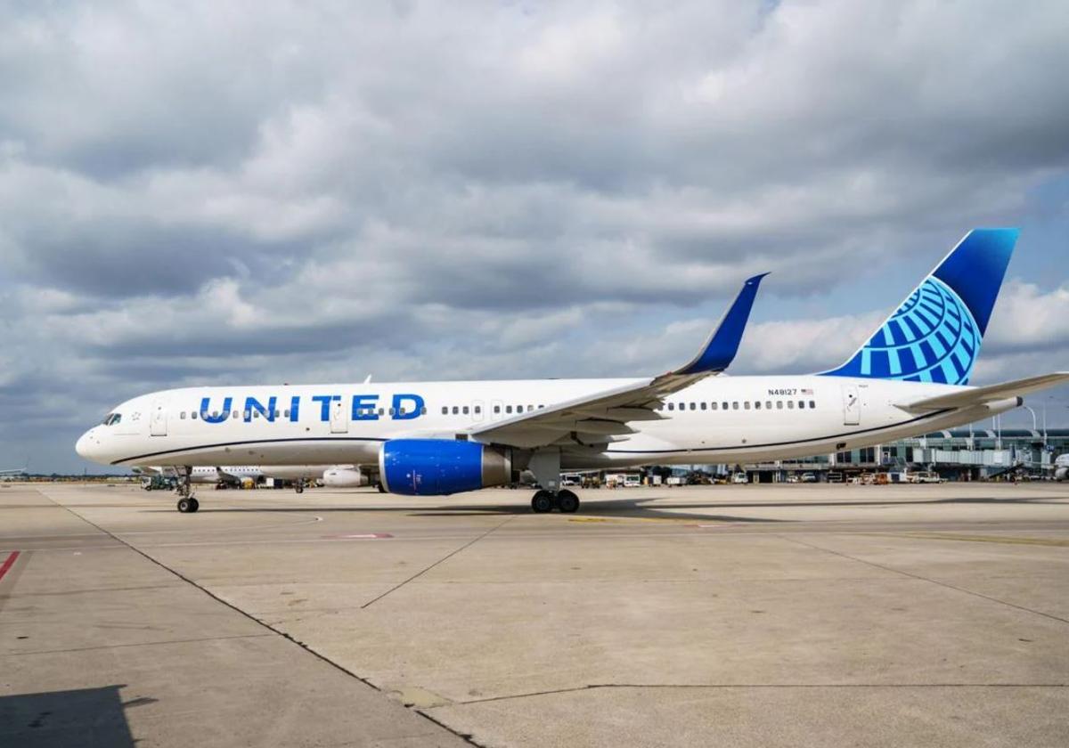 United Airlines servirá la ruta Bilbao-Nueva York con un 'Boeing 757-200' como el de la imagen.