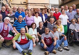 La ya tradicional foto de familia de una jornada para compartir recuerdos.