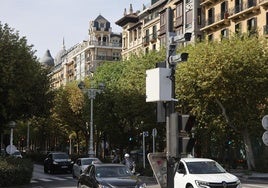 Cámaras de control de la ZBE ya instaladas en Donostia.