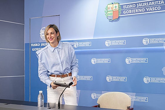 Maria Ubarretxena, portavoz del Gobierno Vasco.