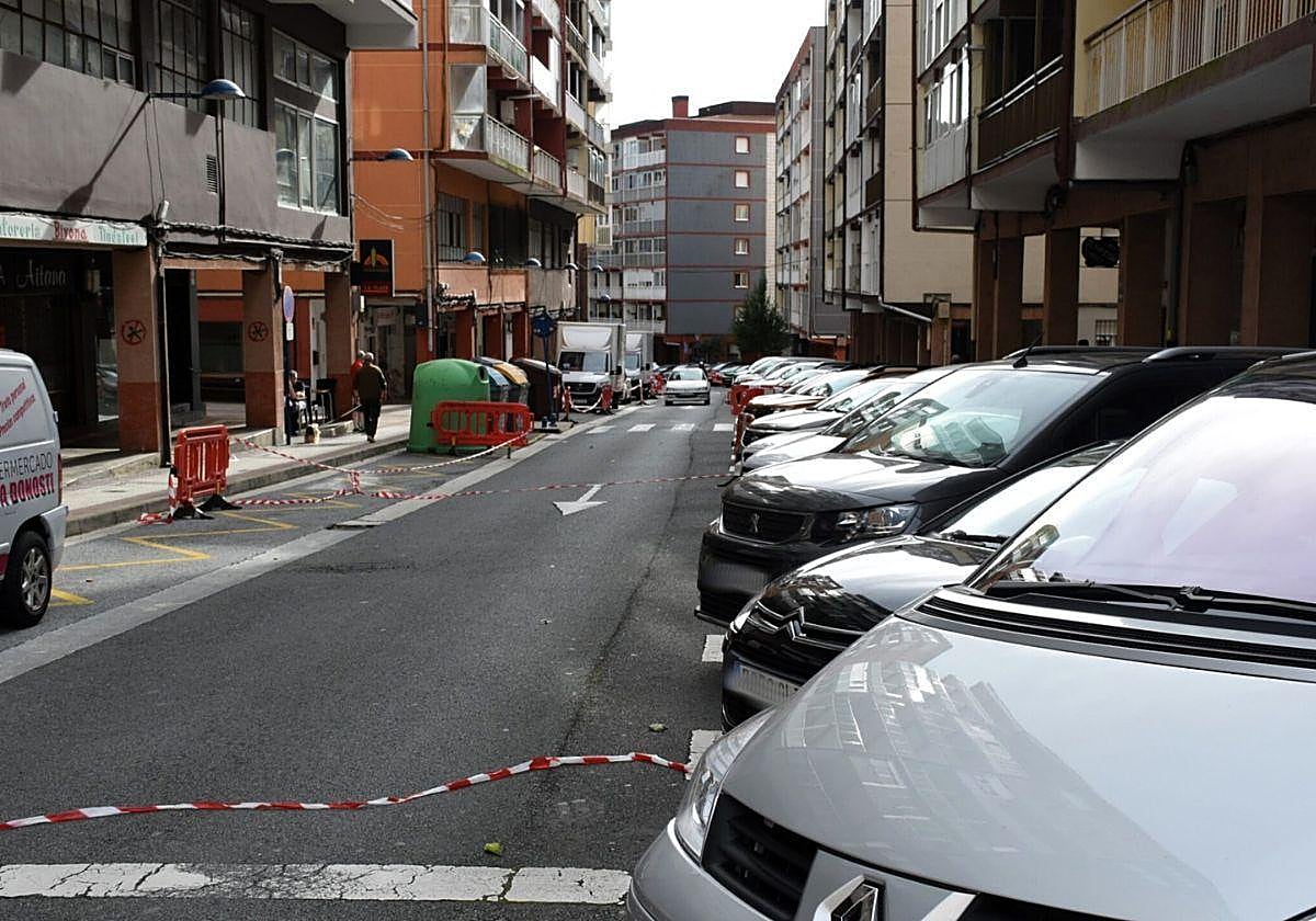 Cortes de tráfico en Errentería con motivo del rodaje de la serie 'La frontera'.