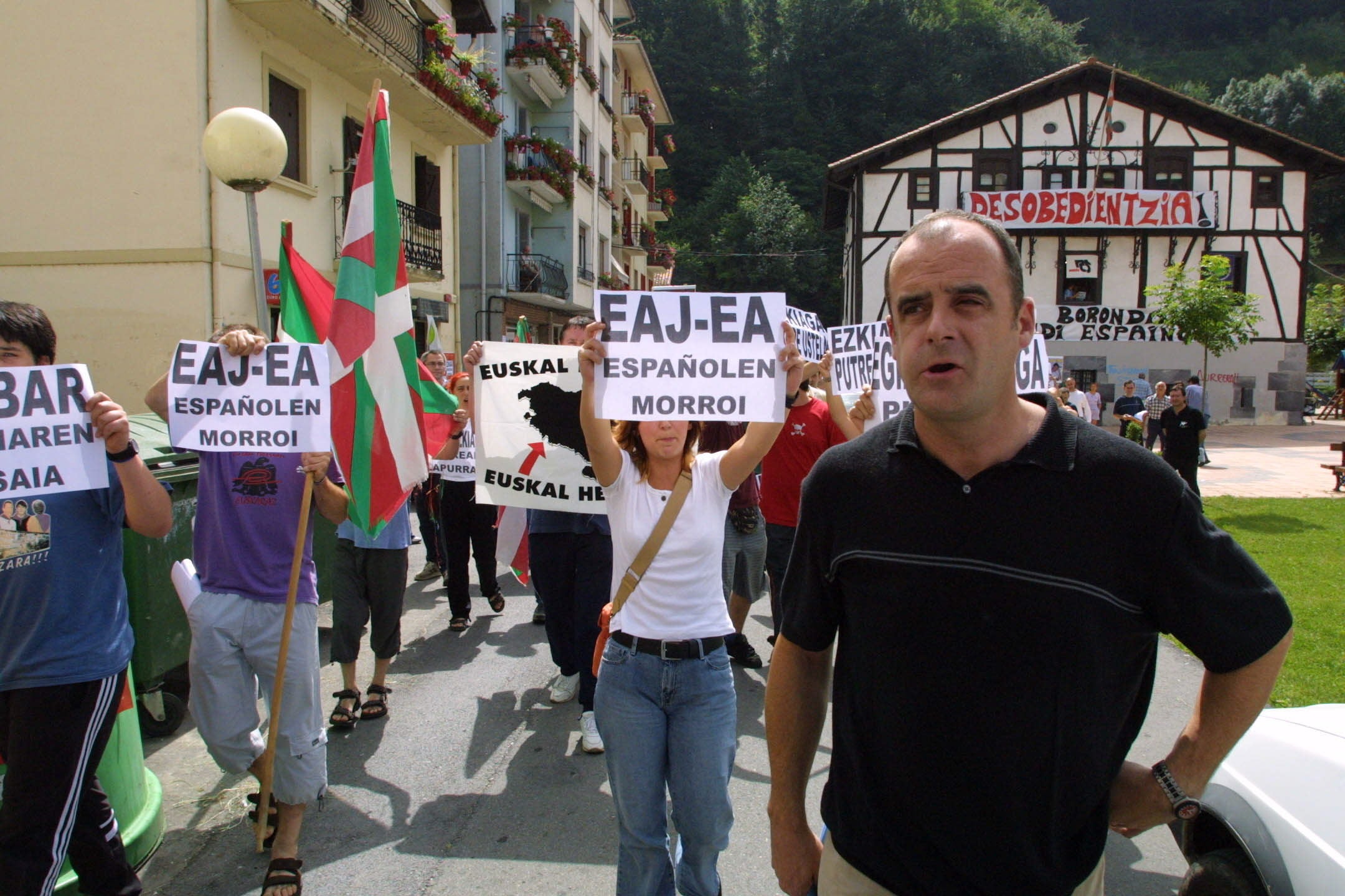 Joseba Egibar llegó a ser alcalde de Lizartza en un momento en el que la izquierda abertzale estuvo ilegalizada por no desmarcarse de ETA. 