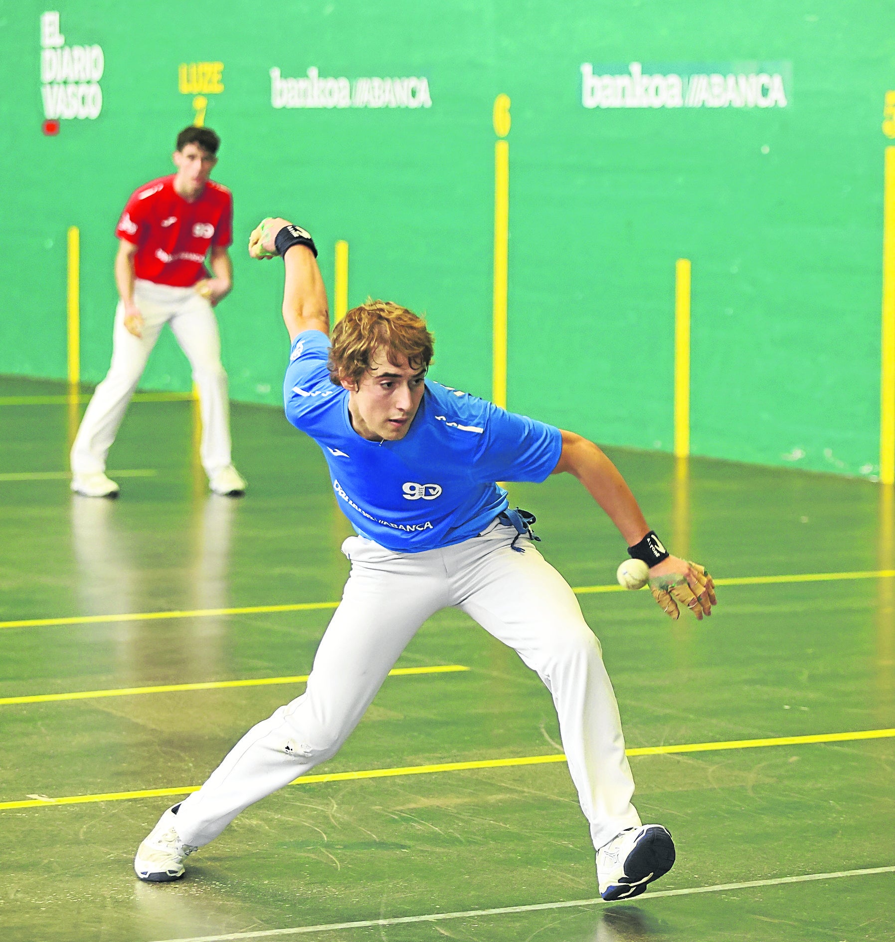 Ibon Ibarra aurrelaria bere Abanca-DV Txapelketako debutan, pasa den astean.