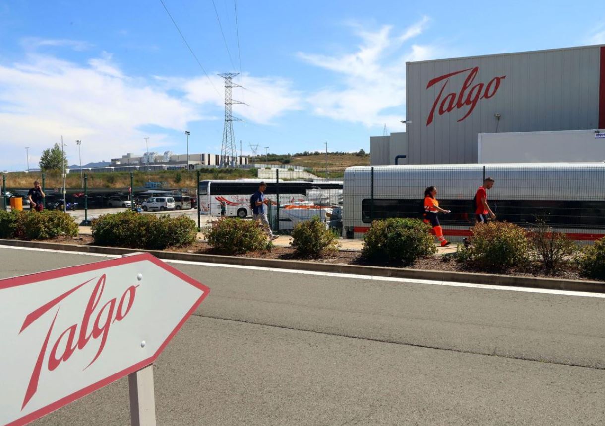 Fábrica de Talgo en la localidad alavesa de Ribavellosa.