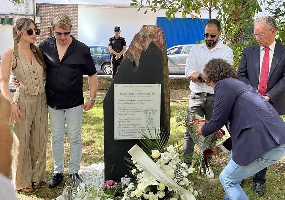 Acto en homenaje a José María Piris el pasado agosto en San Vicente de Alcántara.