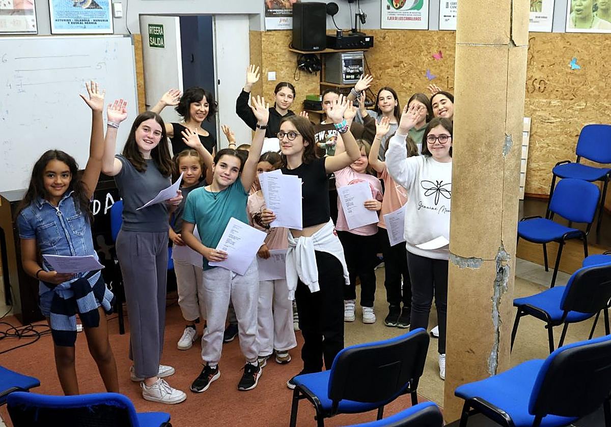 Ensayo del coro infantil Landarbaso de Errenteria donde echan de menos que no haya «renovación».