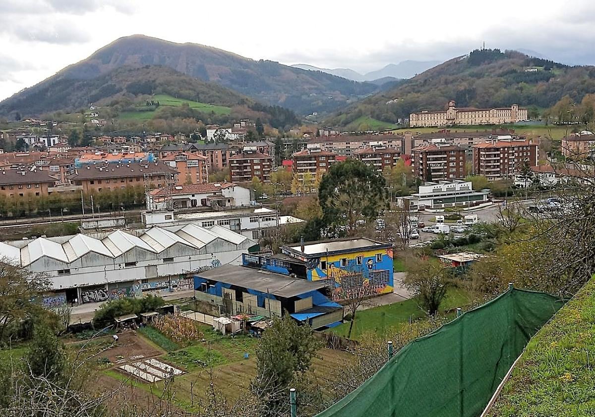 Vista general de la zona de San Esteban que será transformada con nuevas viviendas, equipamientos y zonas verdes.