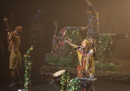 Crystal Fighters, durante su concierto en el Kursaal.