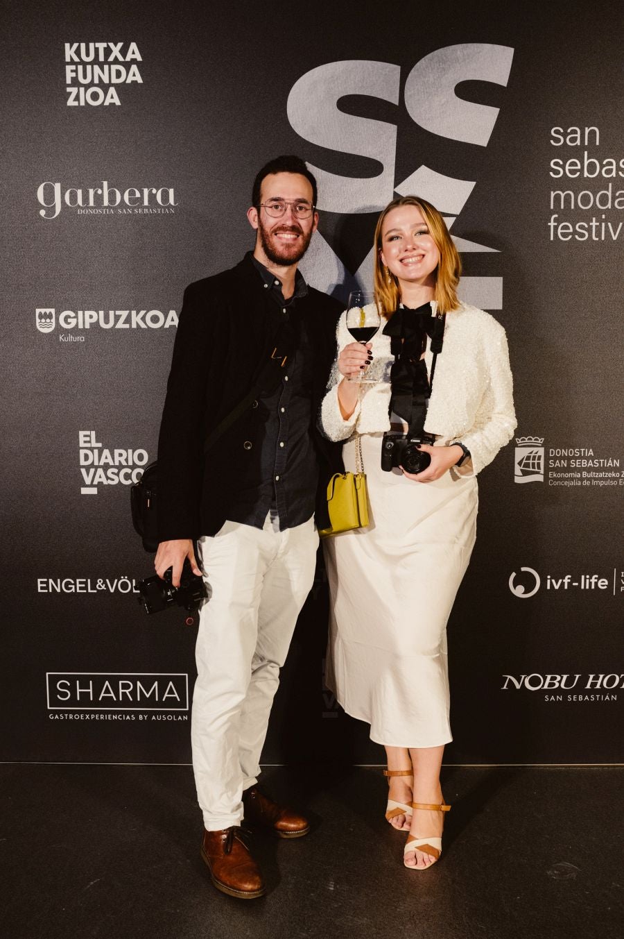 Photocall del desfile de Kutxa Fundazioa