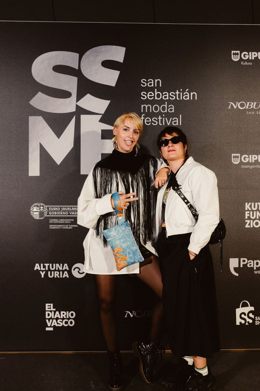 Photocall del desfile de Kutxa Fundazioa