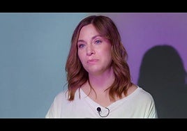 Leire Martínez durante la grabación de su entrevista para el programa 'Me quedo conmigo'.