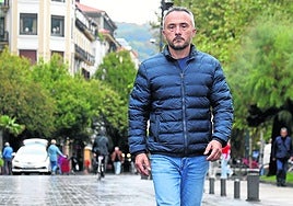El concejal de Seguridad de Donostia, Martin Ibabe, en el Boulevard.