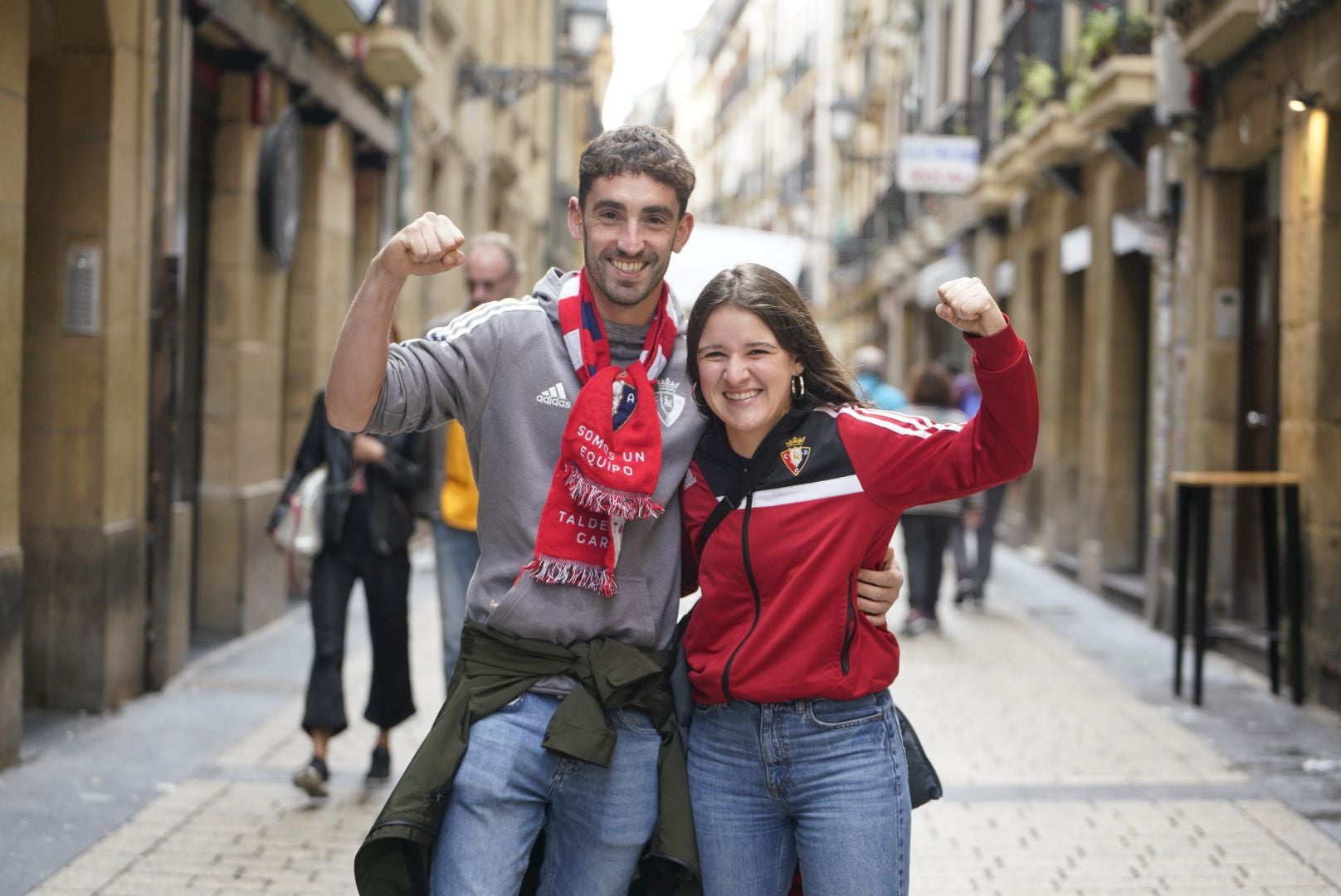 Así han vivido la previa del partido en Donostia los aficionados de Osasuna