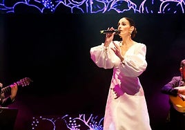 Nuria Fergó, sobre el escenario del Kursaal