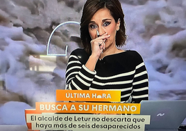 Adela González, emocionada durante Mañaneros este miércoles.