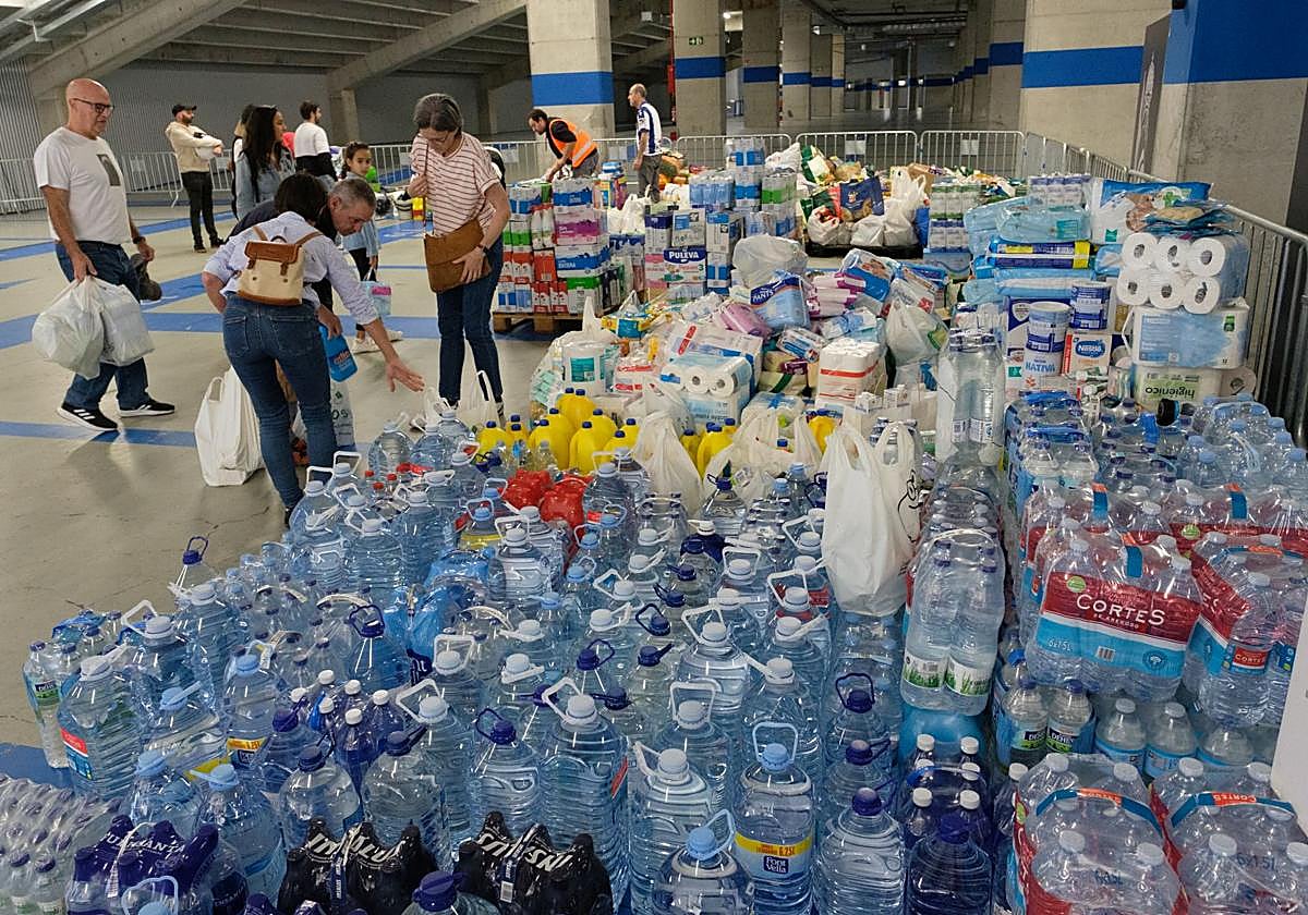 Solidaridad en el Reale Arena con los afectados por la DANA