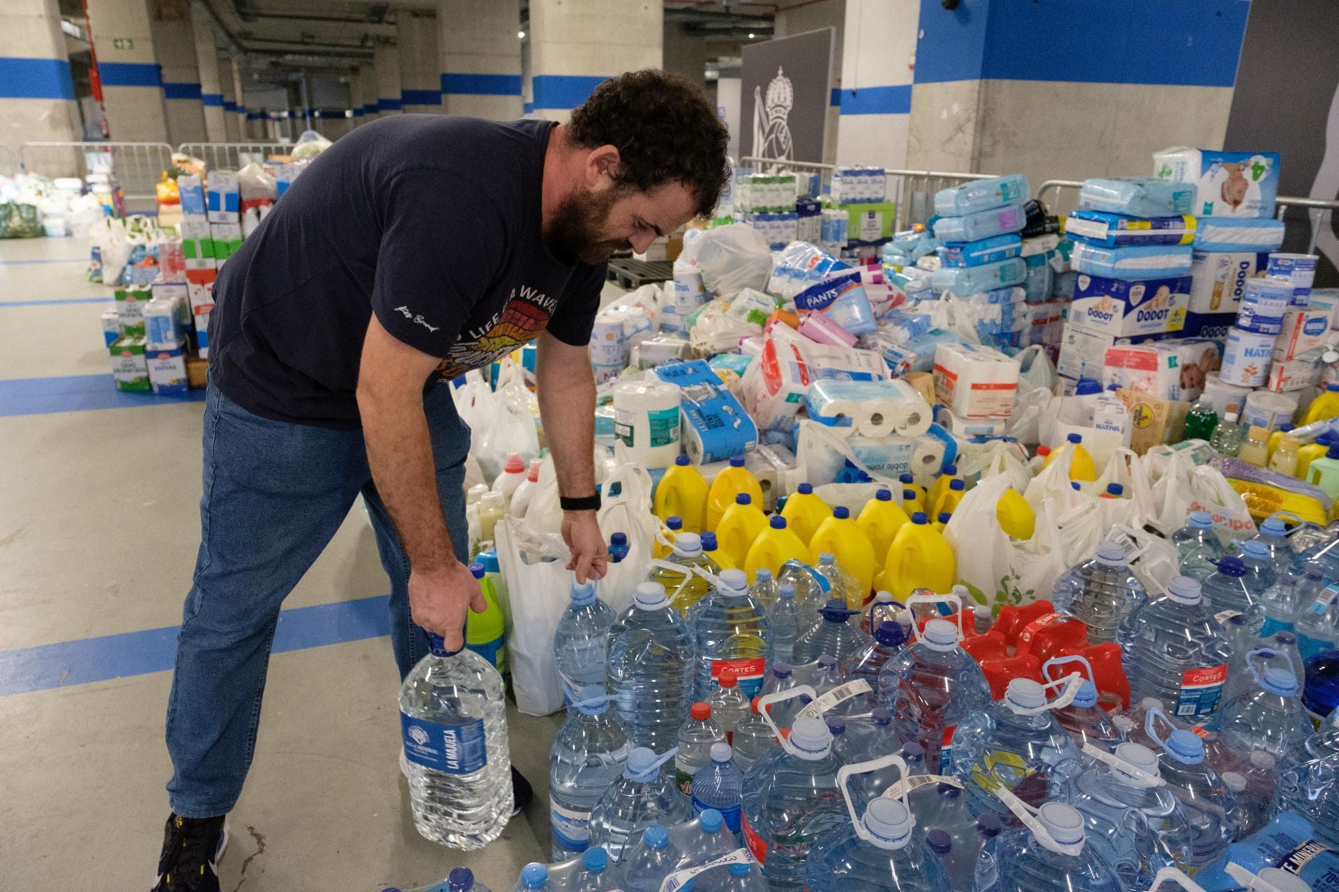 Solidaridad en el Reale Arena con los afectados por la DANA