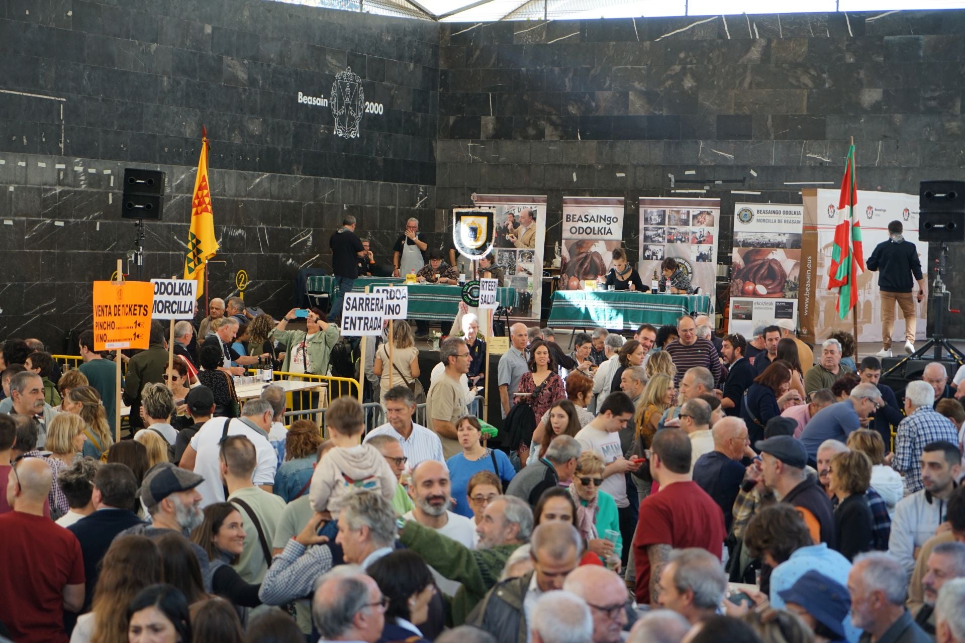 Sabor, tradición y amantes de la morcilla se reunen en Beasain