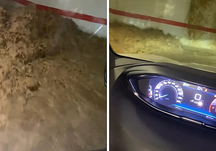 Los garajes se inundaron con rapidez en la tarde del martes por la DANA de Valencia.