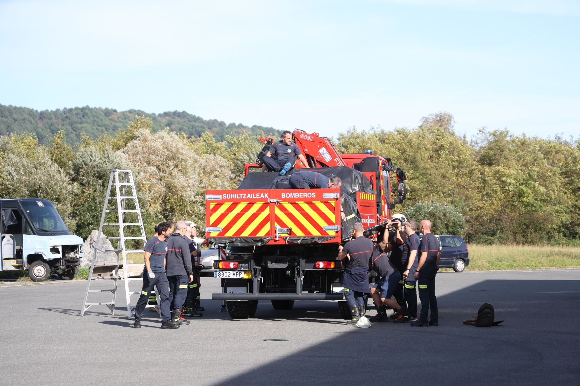 Bomberos de Donostia parten hacia Valencia para ayudar a los afectados por la DANA
