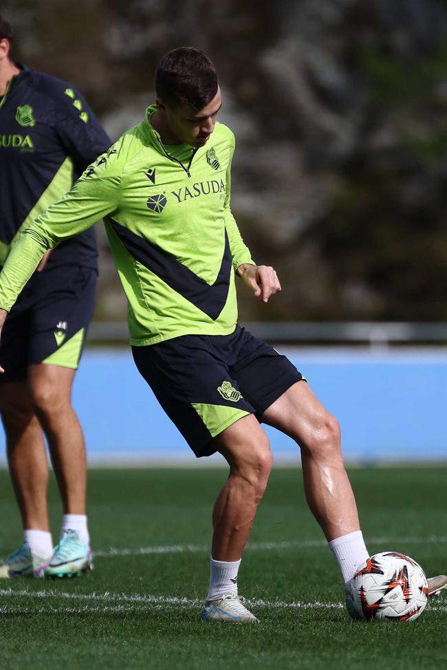 Sucic, en el entrenamiento de este martes