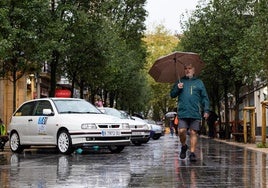 Imagen de archivo de lluvias en San Sebastián.