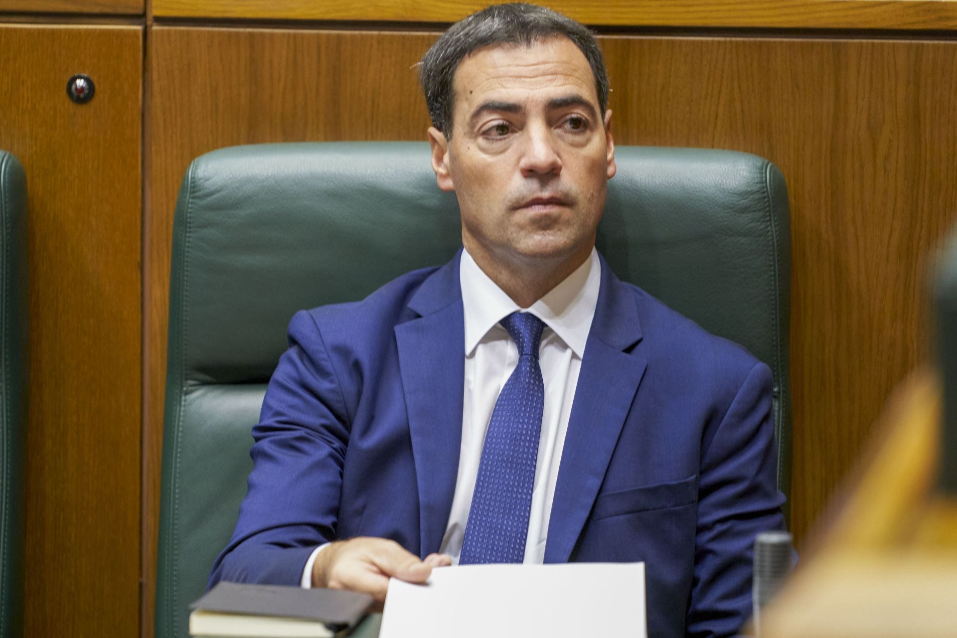 El lehendakari, Imanol Pradales, en el Parlamento Vasco.