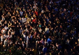 Una multitud se manifiesta para pedir la dimisión de Mazón