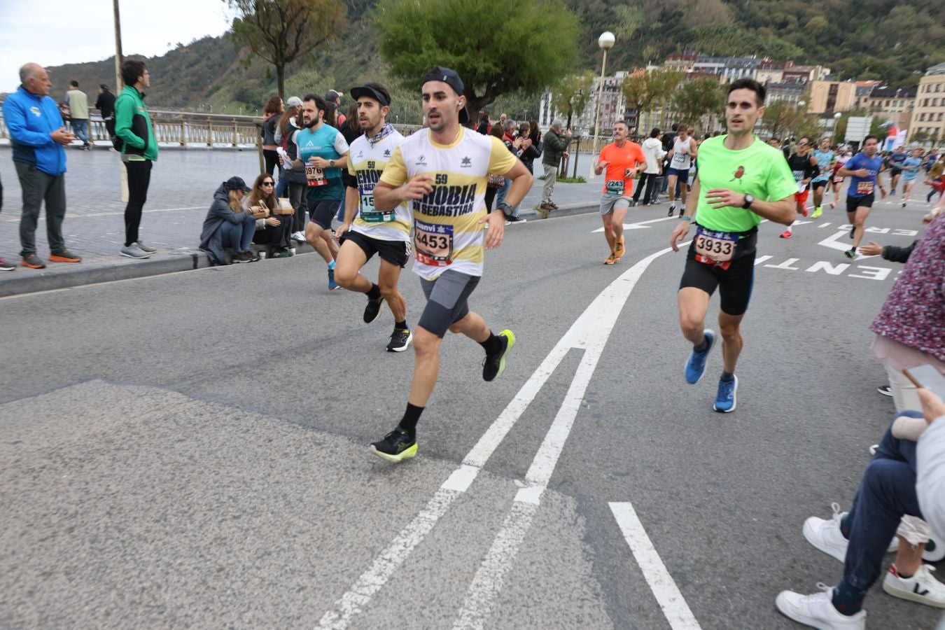 La Behobia a su paso por el barrio de Gros