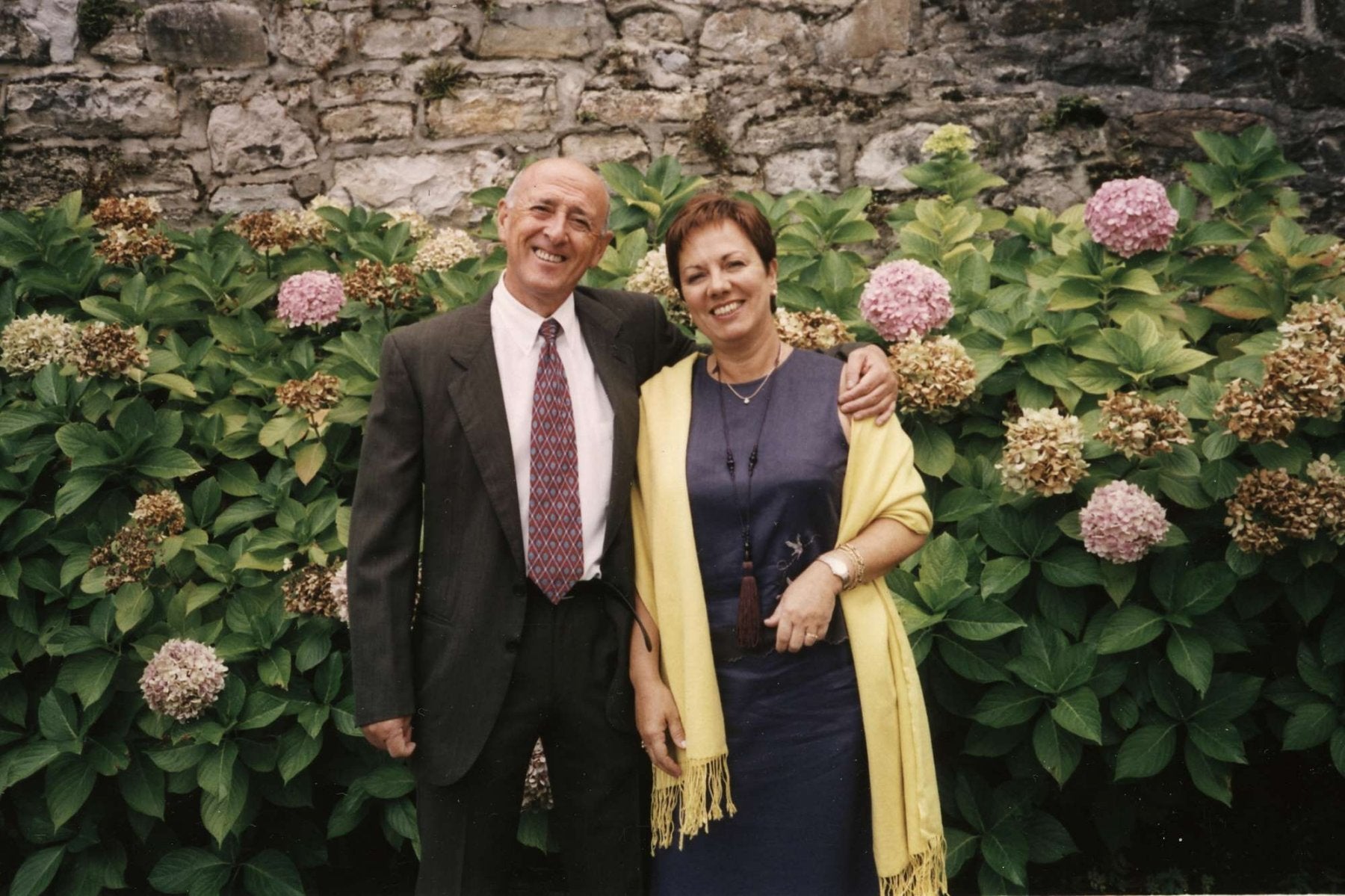 Santi Oleaga y Amaia Guridi, en una fotografía del álbum familiar.