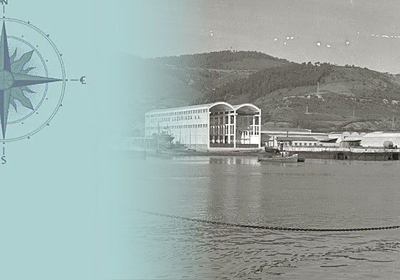 Los astilleros Luzuriaga en los años 50.