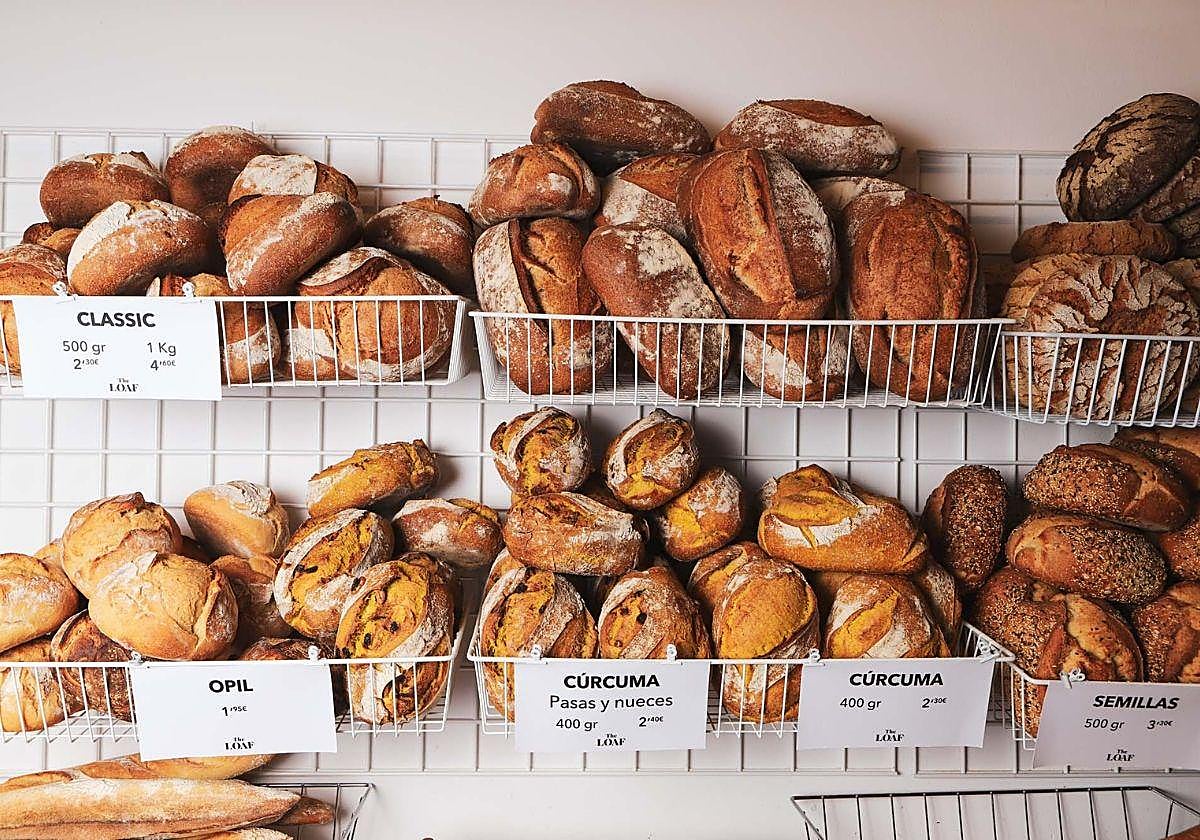 Diferentes panes de The Loaf en uno de sus locales de San Sebastián.