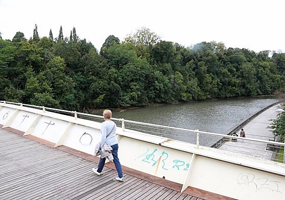 Parte trasera de Cristina Enea, que el avance del Plan General prevé habilitar como parque fluvial.