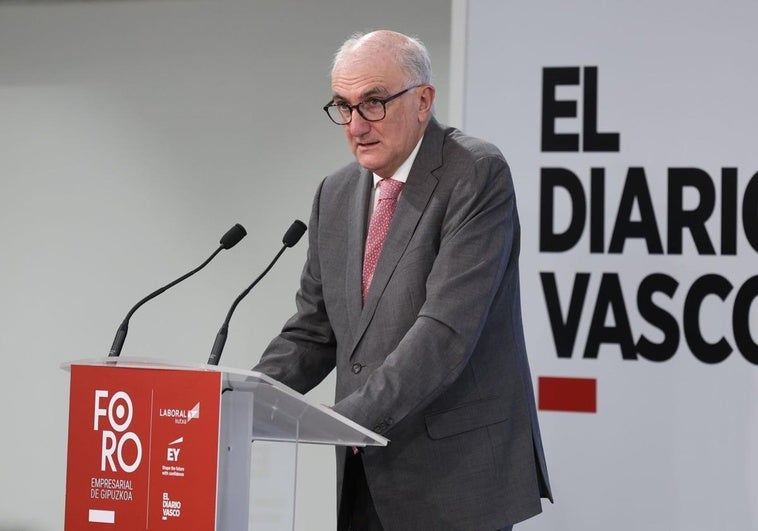 Andrés Arizkorreta, durante el Foro Empresarial.