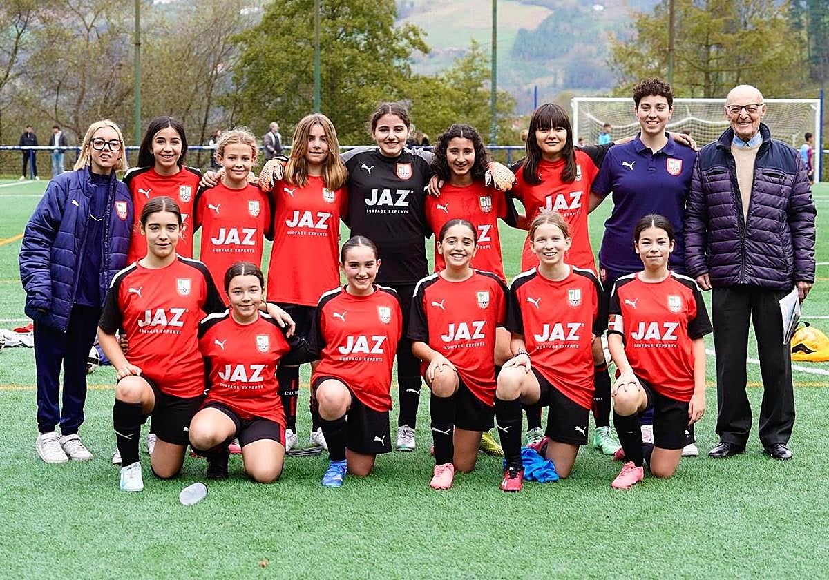 El Urki JAZ Zubiaurre, equipo femenino infantil.