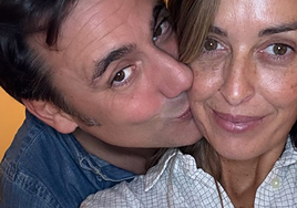 Ion Aramendi y María Amores, en una imagen compartida por la periodista en Instagram.