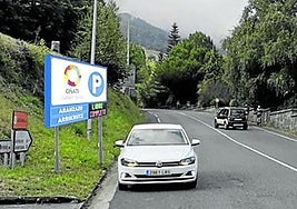 Fotomontaje de panel informativo.