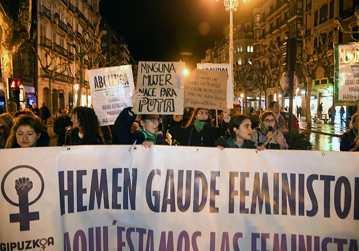 Concentraciones por el 25N: los puntos y las horas de salida de las marchas en Gipuzkoa