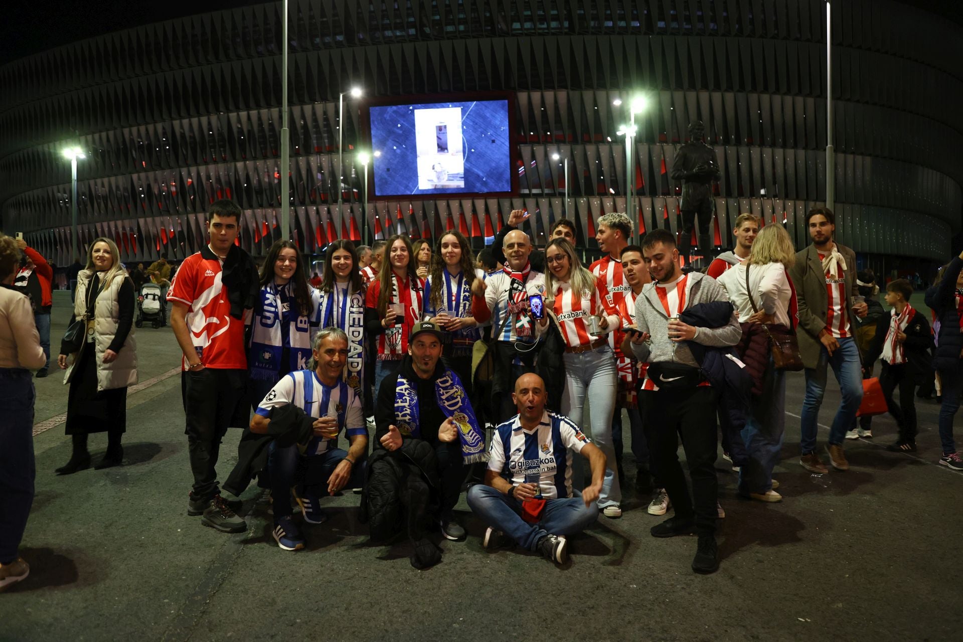 Ambiente de lujo horas antes de la previa