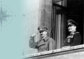 Hitler y Goering en la cancillería del Reich en 1938.