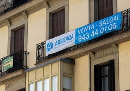 Viviendas en venta en San Sebastián.