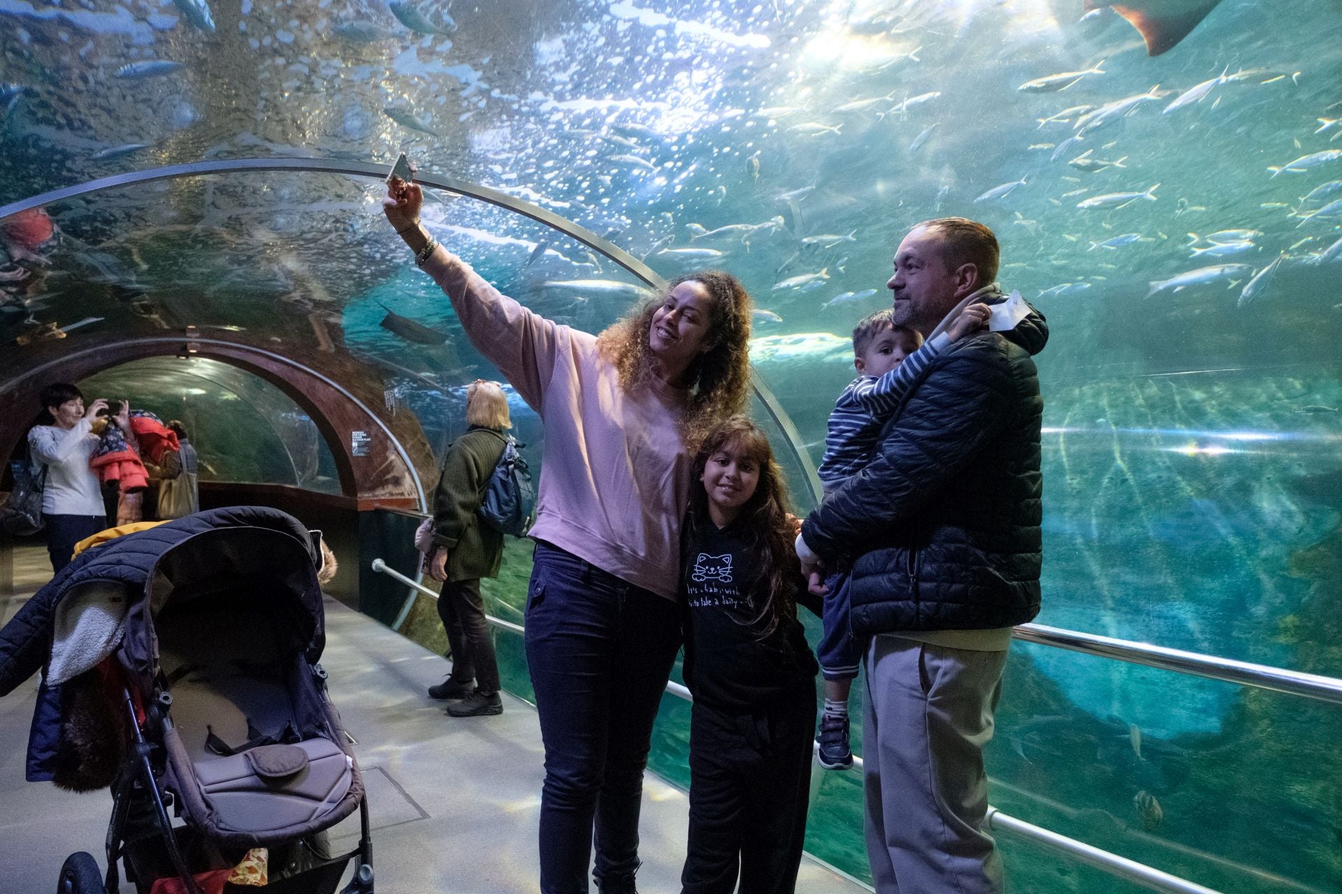 Visita al Aquarium de los suscriptores de El Diario Vasco