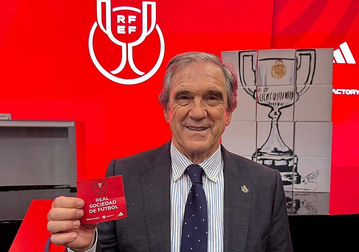 Luis Arconada fue el protagonista del sorteo de Copa de las semifinales de la pasada edición