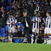 «No me ha hecho falta echar una bronca al descanso, solo hemos ajustado cosas»