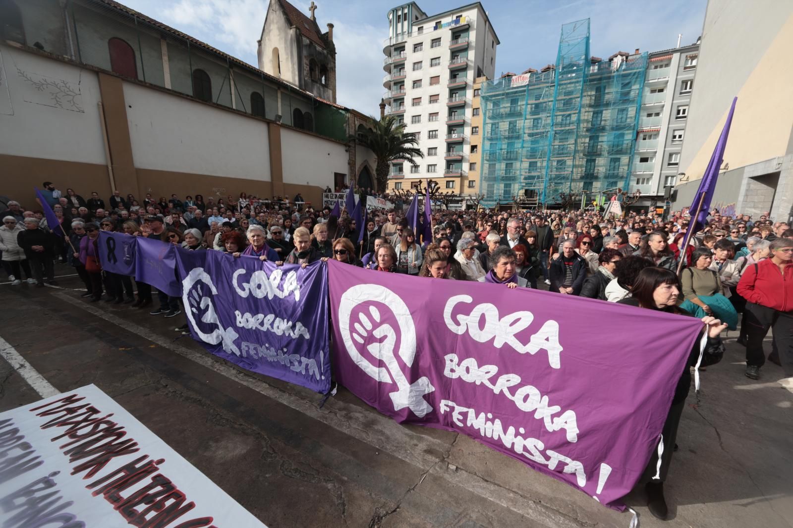 Manifestación en Pasaia este pasado domingo.
