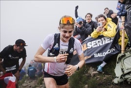 Malen Osa durante su participación en la Zegama Aizkorri de 2024.