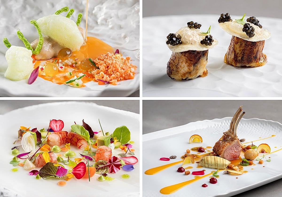 Imágenes de los platos emblemáticos de Martín Berasategui.